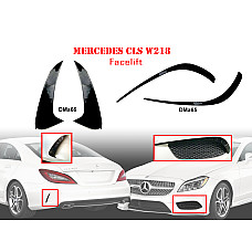 Тунинг добавка за броня на Mercedes CLS W218 - DMa65 DMa66